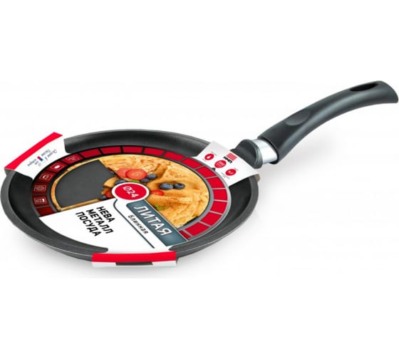 Блинная сковорода Нева металл, литая, 24 см