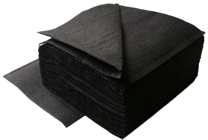 Салфетки 23*21см черные 400шт/уп 