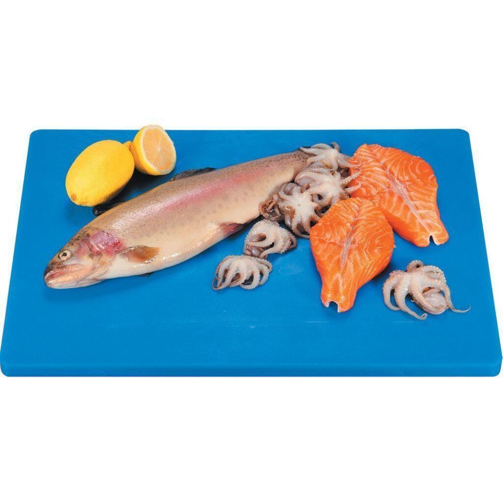 Доска разделочная (пластик) синяя 500*350*12 мм