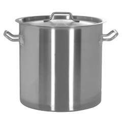 Котел с крышкой 12л, d=250мм, Н=250мм (нерж) ИНДУКЦИЯ