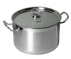 Кастрюля с крышкой 9л, d=275мм, Н=180мм (нерж) ИНДУКЦИЯ