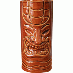 Стакан д/коктейлей "Тики" 350мл (керамика) коричневый