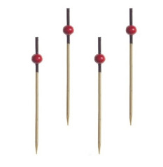 Пики дерев. Жемчужина красная 7 см. 100 шт/уп